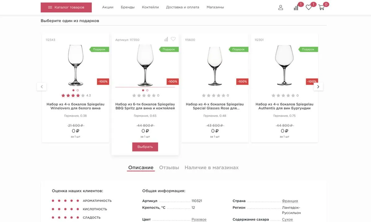 отраслевой интернет-магазин алкогольных напитков и продуктов питания «крайт: напитки.retail»