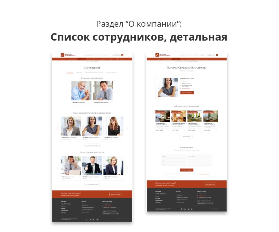 Современный адаптивный сайт агентства недвижимости Pro