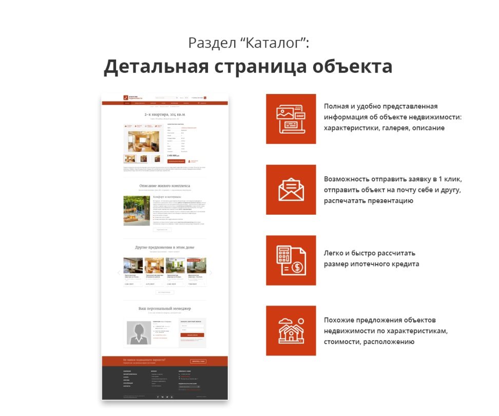 Современный адаптивный сайт агентства недвижимости Pro