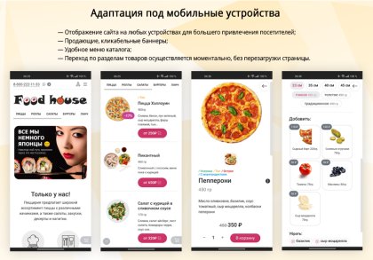 Магазин доставки еды, начиная со Старта. Food House