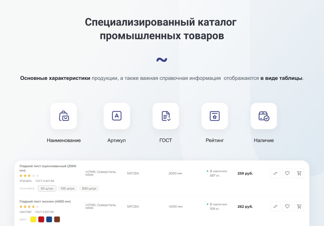 INTEC.Prom - сайт промышленной компании и оптового поставщика с B2B кабинетом и интернет-магазином