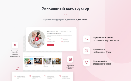 IntecUniverse SITE - корпоративный сайт с конструктором дизайна